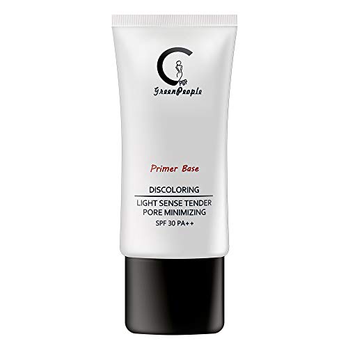 Makeup Base Primer for Face, GPGP GREENPEOPLE Face Primer for Oily Skin - Blur + Pore Minimizer, Shine Control Make Up Primer to Hide Wrinkles and Fine Lines - SPF 30 Sunscreen - Natural Finish