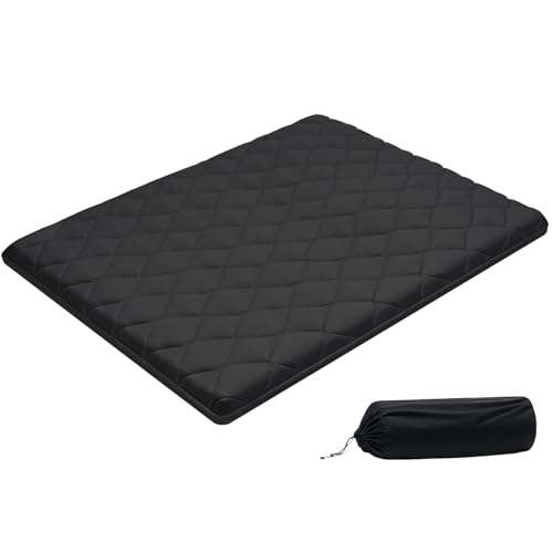 VEVOR Matelas Futon Taille Queen, Matelas de Sol Japonais Pliable, Tatami Doux pour Dormir Yoga Méditation et Relaxation, 203,2x152,4x8,9 cm, 9 Couches, avec...