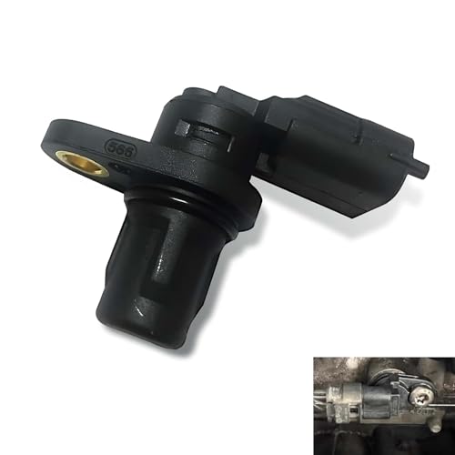 Icyfond Car Camshaft Position Sensor Auto Engine System Sensor with Sealing Ring Replace OEM#F01R00B003 Standard Cam Sensors for EPC Fault Light and Weak Start Compatible with Chery Model(Black)