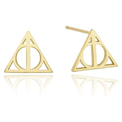 Altitude Boutique Women's 18kt Gold Plated Hypoallergenic Geometric Triangle Stud Pyramid Earrings Cover