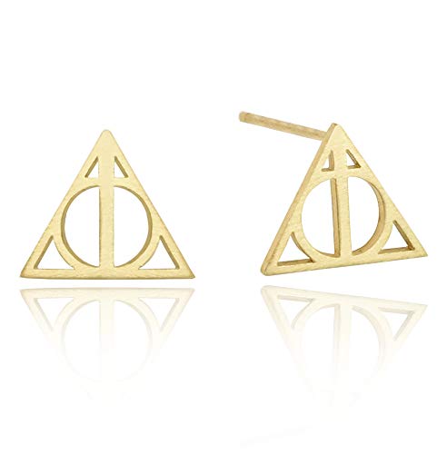 Altitude Boutique Geometric Triangle Stud Pyramid Earrings For Women |18kt Gold Plated Earrings, Hypoallergenic Statement Punk Style Earrings (Gold, Silver, Rose Gold)