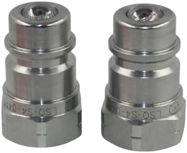 LSQ -S4-04PF 1.3cm(1/2인치) NPT 2피스 - 1.3cm(1/2인치) Ag ISO 5675 트랙터 유압 분리 유압 퀵 커넥트 수 커플러, 볼 밸브, 볼 파이오니어 타입 — 사진 2