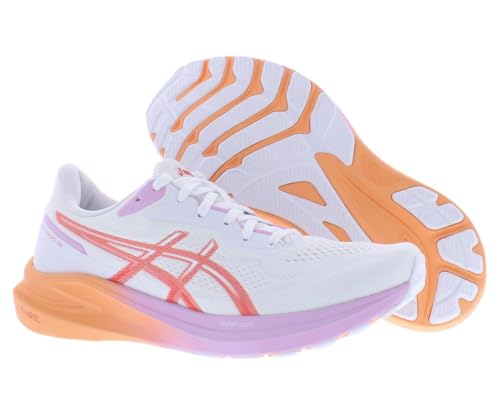 Image of ASICS GT-1000 13 Womens Shoes Size 9, Color: Cloud White /Coral Reef-White