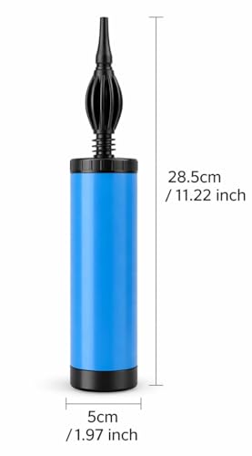 Image of Balloon Blower Pump Manual Machine (1PC Pack) | Balloon Inflator Pump for Latex Balloon, Foil, Air Balloon, Birthday Party or Any Decoration | Multicolour, Plastic, Portable, Lightweight