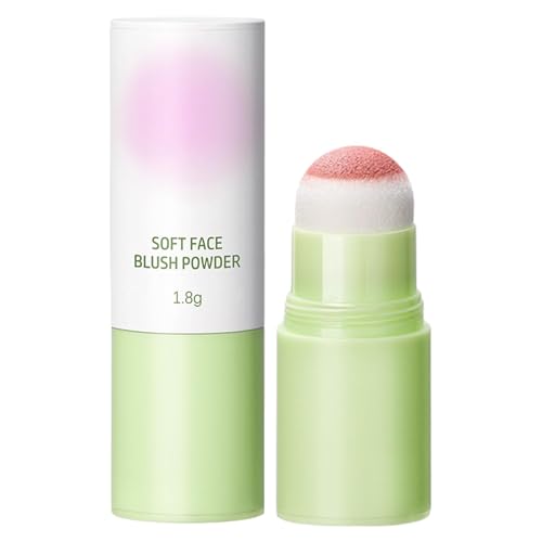 Blush Stick, Nueva Barra de Colorete En Crema con Cabeza de Esponja, Barra de Maquillaje de Rubor Natural Ligera Y Duradera, Rubor Multicara para Mejillas, Ojos Y Labios, para Todos Los Tonos de Piel