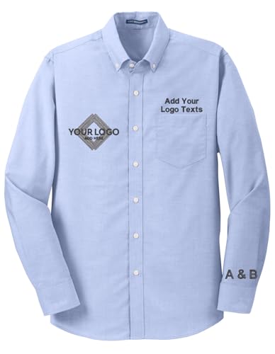 INK STITCH Custom Embroidery Oxford Dress Shirts