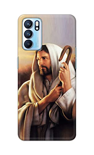 Image of PRINTFIDAA Catholic Image of Jesus Christ from Slovakia Hard Back Cover for Oppo Reno6 5G, Oppo Reno 6 5G Back Cover -(P6) KAT1003
