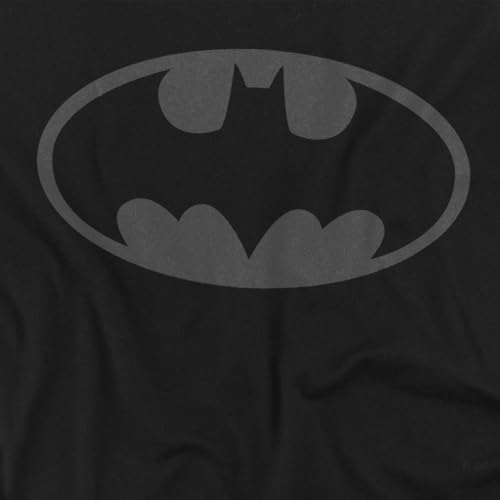Unisex Adult Batman Classic Shield Logo Tonal T-Shirt Black2