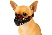 Maulkorb - maulkorb kleine Hunde - XXS | A:4cm B:3,5cm C:6cm D:25-36cm - leichtes und belüftetes Design - Flamingo Maulkorb Hund Silas