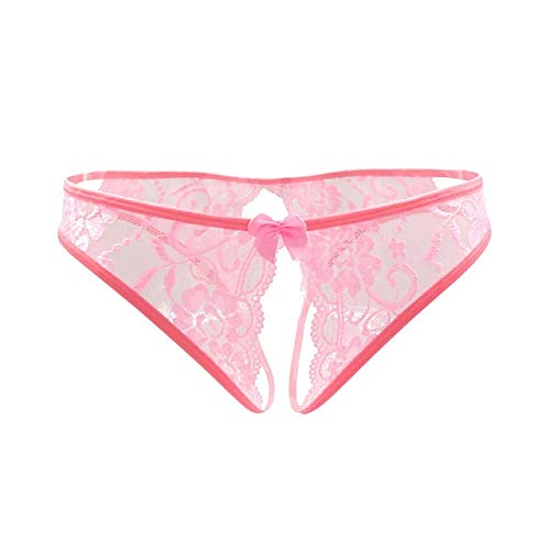 Culottes de sous-vêtements en dentelle ouverte avec arc frontal