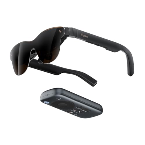 Image of RayNeo Air 3s Pro Glasses & Pocket TV Bundle - 201'' 1200 Nits 120Hz HueView 2.0 Video Display Glasses