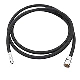 Ersatz-Duschschlauch, Dusch-Ersatzschlauch F1/2 M15*1 150-300cm Mehrfarbig(Black,150cm)