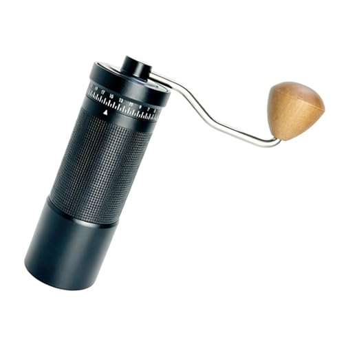 Leise Handkaffeemühle, manuelle mit Edelstahlgrat und Walnussgriff für Espresso Handmühle
