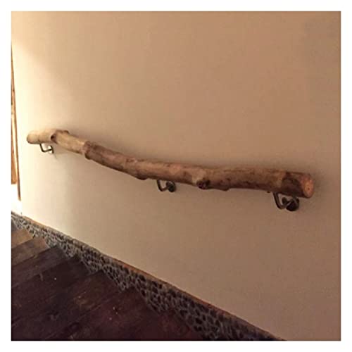 Rampe d'escalier d'intérieur avec motif de branche naturelle et fixation murale de jardin - 6
