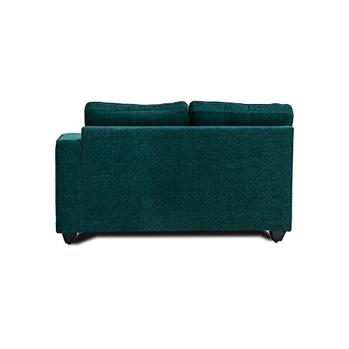 Image of Wakefit Sofa Set | 3 Year Warranty | Sofa 2 Seater, 2 Seater Sofa for Living Room, Wooden Sofa Set, Couch Sofa for Living Room, Sofa for Living Room - Napper(Malphino : Malibu Green)