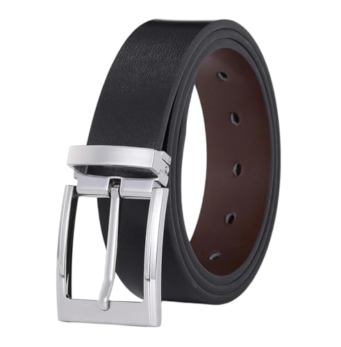 Men's Cowhide Pin Buckle Belt, Perfect for Jeans and Business Casual
