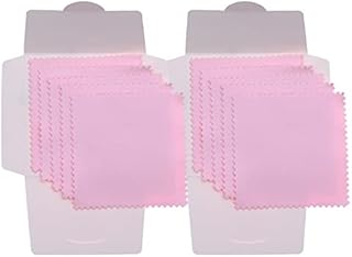 DBOO 10PCS Jewelry Cleaning Cloth Thicker Polishing Cloth 8 X 8 cm Cleaning Cloths Pearl Cleaner Cloth for Sterling Silver Gold Platinum Jewelry