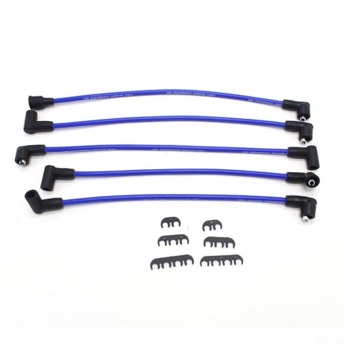 8mm Silicone High- Ignition Leads Set for Mini 850/1000/1275 Engines – Performance Double Spark Wires, Red & Blue, Compatible with Mini Car Ignition Systems(blue)