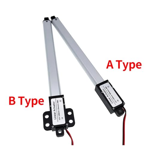 Actuador lineal eléctrico micro de 12V, varilla de empuje 200mm y 120N tipo A 6