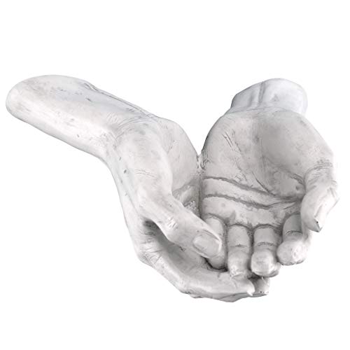 Design Toscano CL49021 The Offering Hands Wall Sculpture, 11 Inch Wx8 Dx3.5 H, Antique Stone thumb #1