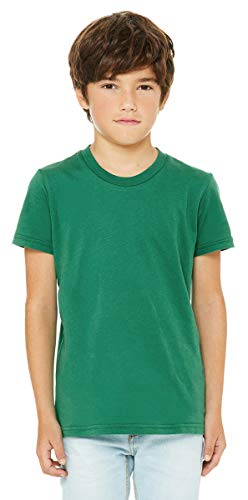 Bella + Canvas Youth Jersey Short-Sleeve T-Shirt L KELLY