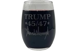 Trump Wine 45 47 Engraved Wine Glass