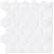 WalDecoo Hexagon Tile Peel and Stick Backsplash, 10 Sheets Premium 3D Self Adhesive Wall Tiles Stick on Backsplash, White Peel and Stick Tile for Kitchen and Bathroom(12" x 12")