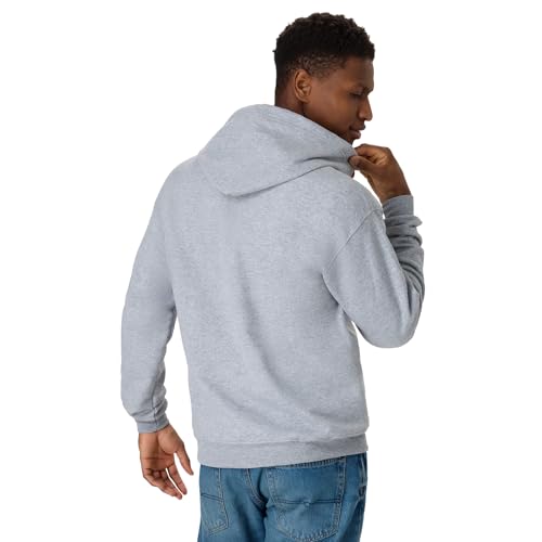 Image of Hanes Men's Zip-up Hoodie, Ecosmart Fleece Full-zip Hoodie for Men, Hooded Sweatshirt