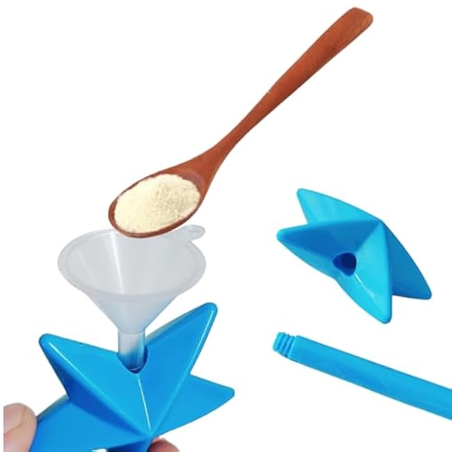 4 Pcs salt and pepper Wand shakers,Three Hole Star Shaped Magic wand salt and pepper shakers,Refillable, Removable, Light, Seasonings Spices Dispenser