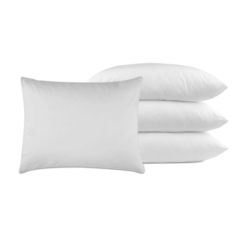 APEX FURNISHINGS white pillow cases 4 pack cotton 200 Thread Count Egyptian Cotton