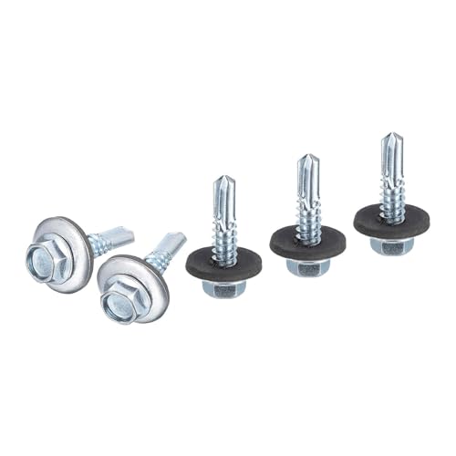 Tornillos autorroscantes hexagonales #14x1 pulg, pack 100 miniatura 1