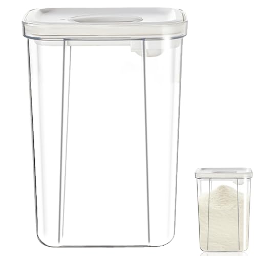 Caja de almacenamiento de leche en polvo, 2,8 L, dosificadora de leche en polvo, recipiente para leche en polvo, dosificador de leche en polvo para guardar leche en polvo, frutas y alimentos
