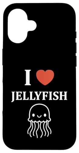 Sea animals Jellyfish cute simple I love Jellyfish �X�}�z�P�[�X iPhone 16 �p