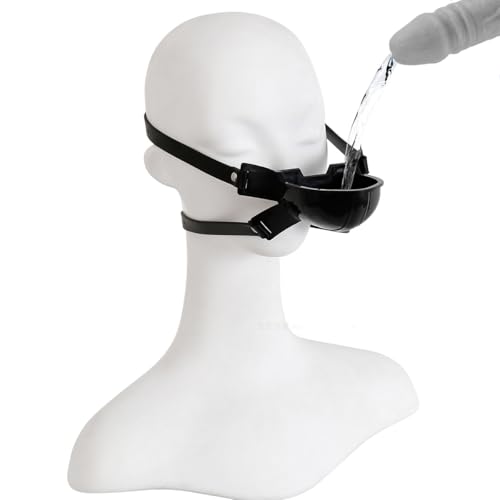 Silikon Mundknebel mit Trichter Mund Plug Gag für Männer Frauen SM Bondage Maske für Rollenspiele Urinal-Knebel & Fetischspiele im BDSM Kontext