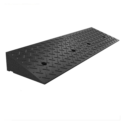 Threshold Ramp Ramp Non-Slip Rubber Threshold Ramp Sturdy Scooter Ramp for Door Garage Steps Kerb Ramps Handicap Ramps Anti-Slip (One Color 100 * 25 * 7cm