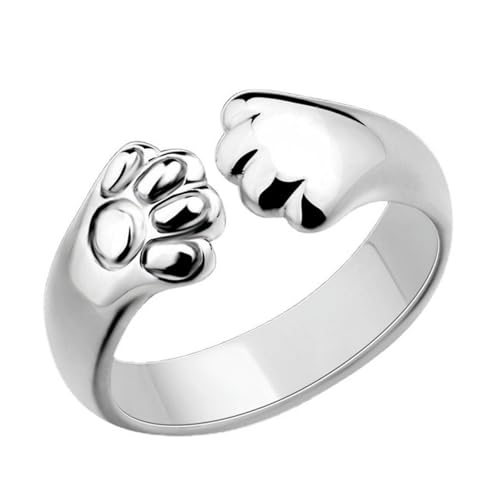 Bague patte de chat en cuivre plaqué or : éclat minimaliste et finitions de qualité