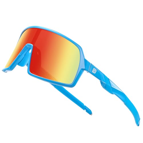 DUCO Youth Baseball Sunglasses for Boys and Girls Age 6-12 Softball Cycling Sports Sun Glasses for Kids DK320