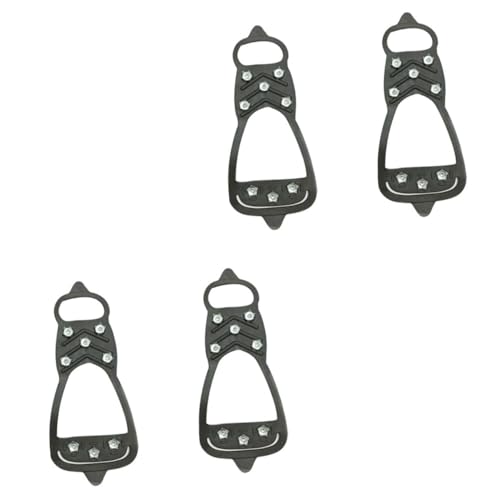 GLSTOY Shoe Ice Grippers 4pcs Snowfield Shoes Covers Anti-Skid Crampon for Safe Outdoor Climbing