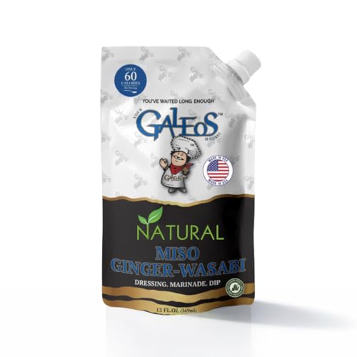 Galeos Miso Ginger Wasabi Salad Dressing | Lower Calorie, Dairy