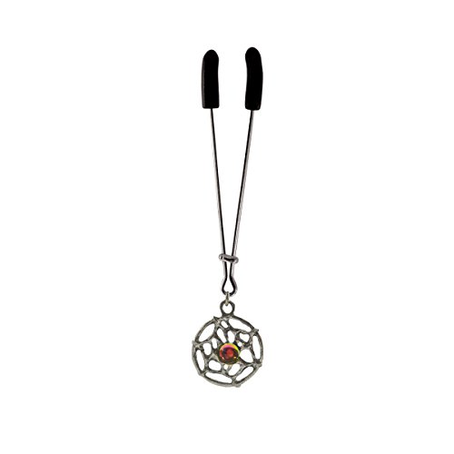 Clit Clamp - Tweezer - Chrome with Dream Catcher Charm