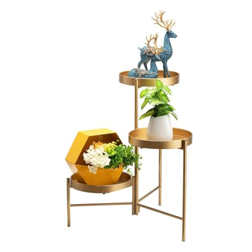 SUPTAIN 3 tier metall pflanzenständer,blumenständer mit drei...