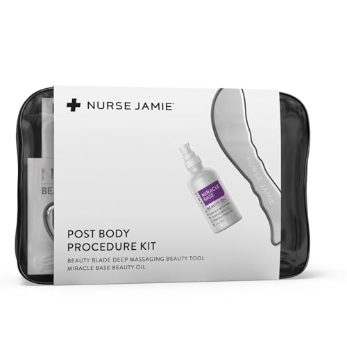 Nurse Jamie Post Body Procedure Kit - Beauty Blade & Miracle Base Beauty Oil Duo for Circulation, Hydration, Skin Recovery & Glow - 4 fl oz