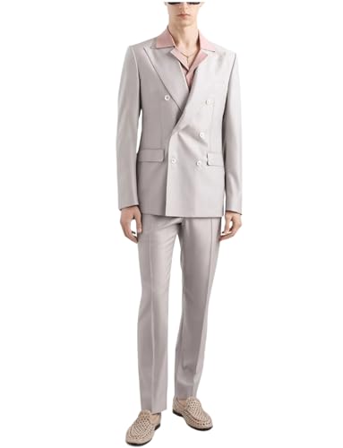 Costume de Travail 2 Pièces Anti-Pli pour Homme d'Affaires Pressé