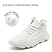 XKOWUO Mens Walking Shoes Running Trainers Sneakes Athletic Gym Fitness Sport Shoes Non Slip Breathable Mesh Workout Fashion Slip On Comfortable White US 11