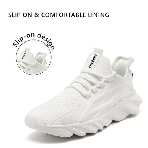 Image of Mens Slip On Walking Shoes Sneakers Running Shoes Trainers Athletic Gym Fitness Sport Shoes Non Slip Breathable Mesh Workout Fashion Breathable Comfortable