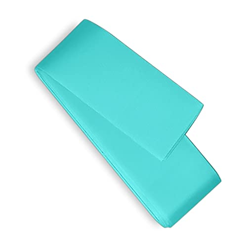 Manta encuadernación satén aguamarina 4 3/4 yardas. x 2 pulgadas 100% poliéster satén manta encuadernación Cover