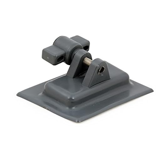 wellenshop Halter für Sonnenverdeck für Schlauchboot. Wird aufgeklebt. Mit Gabelgelenk und Bolzen.