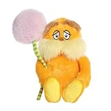 Aurora® Whimsical Dr. Seuss™ The Lorax with Truffula Stuffed Animal - Officially Licensed Plush for Imaginative Play - Perfect for Kids and Adults - Orange 11 Inches