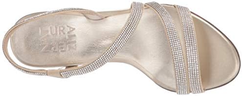 Naturalizer Womens Vanessa2 Rhinestone Embellished Strappy Heeled Sandal ,Champagne Light Gold,8.5W | Image 4