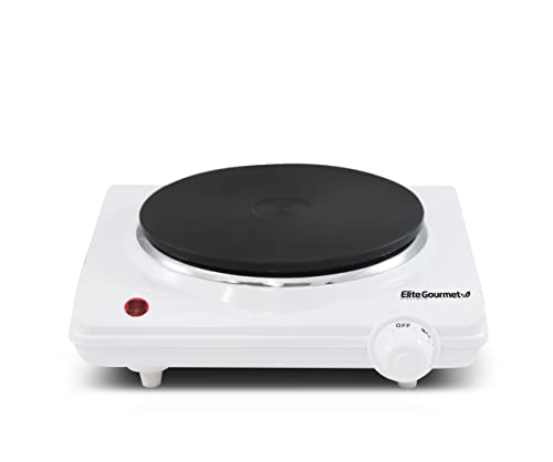 ESB-301F, Elite Cuisine, Electric Buffet Burner, White 1000 Watts